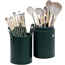 【美品】アムウェイ 高級メイクブラシセット ポーチ付き 美品】アムウェイ 高級メイクブラシセット ポーチ付き