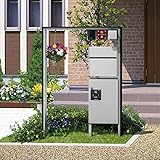 三協アルミ　フレムス2型　プラン　2015-5　木調＋形材色　【機能門柱　機能ポール】 　マロンノーチェ＋ブラック