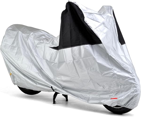 デイトナ(Daytona) バイクカバー 125cc 250cc 400cc 撥水加工 前後が分かる配色 シルバー Lサイズ 97972 - 1