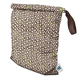 Planet Wise Roll Down Wet Diaper Bag, Lime Cocoa Bean, Medium by Planet Wise