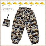 [撥水 レインパンツ] 迷彩×茶♪ (110cm)