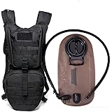 GZXB タクティカルハイドレーションパックバックパックには、3LTPUウォーターブラダーが含まれています 屋外ハイキングサイクリングウォーキングクライミングキャンプに最適