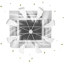 エアコンファン天井取付ファン分散天井扇風機風よけ 循環送風 風向き調整板工具不要 Amazon.co.jp: エアコンファン 風除け エアコン 天井取付ファン