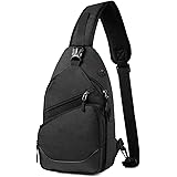 Sling Bag for Men Women,VASCHY Water Resistant Sling Backpack Shoulder bag Lightweight Crossbody Chest Bag Multipurpose Daypa