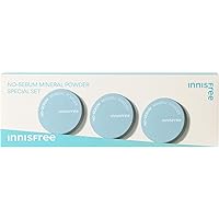 【イニスフリー】ノーセバム ミネラル パウダー(3個セット) 【ルースパウダー】 正規品 化粧くずれ 崩れない 毛穴レス 脂性肌 テカリ防止 サラサラ 皮脂 韓国コスメ 化粧直し 持ち運び 敏感肌 ナチュラル仕上げ 脂性肌 人気 コスパ メンズ 透明