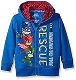 PJ MASKS Big Boys' Zip up Hoodie Blue 5 [並行輸入品]