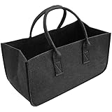 LIOOBO 薪トートバッグ 薪バッグ 薪ケース 多機能 45x27x26cm 薪ログキャリア マッチストレージバッグ アウトドア キャンプ（ランダムカラー）