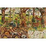 Bigjigs Toys BJ017b Woodlands Floor Puzzle (48 Piece) おもちゃ [並行輸入品]