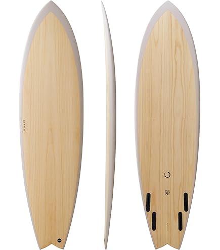 Amazon | nanazero WOOD SKIN サーフボード フィッシュ II 5'8