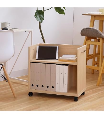 Amazon.co.jp: 無印良品 パイン材デスクワゴン 幅24×奥行55×高さ57.5cm