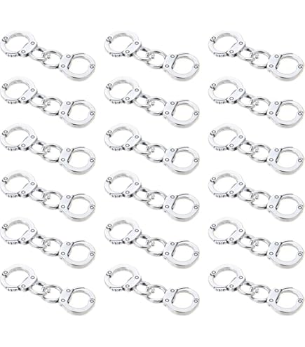 Amazon.co.jp: Leitee(レイティー) おもちゃの手錠 金属製手錠 鍵付き