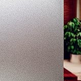 ブロスPVCプライバシーSimple不透明Frosted Static Cling Window FilmベッドルームバスルームFrostガラスウィンドウフィルムステッカー( 17.7-by-78.7