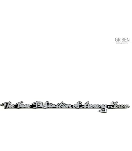 Amazon | GRIBEN 車フル手書き名レタリングエンブレム 30116