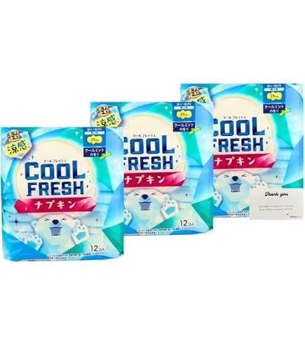 クールフレッシュナプキン　特に多い昼用 羽つき26cm 12個セット Amazon | クール フレッシュ 生理用ナプキン 羽つき 特に多い昼用 26cm