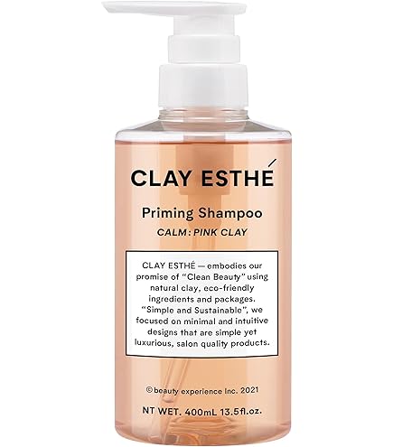 Amazon | クレイエステ プライミング ピンクシャンプー 800ml マスク