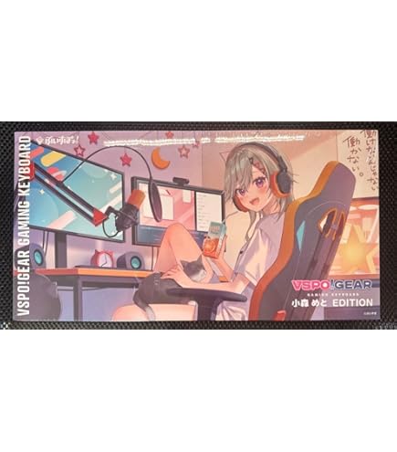 Amazon.co.jp: ぶいすぽ VSPO GEAR ゲーミングキーボード 第1弾 橘ひな