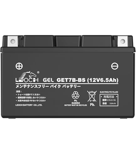 Amazon | 台湾GS GT7B-4 バイクバッテリー [互換 YT7B-BS YT7B-4 FT7B
