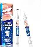 【tr nd】HBESTY ホワイトニングペン、TOOTH WHITENING PEN、歯用 ホワイトニングジェル、ホワイトニングジェル／歯の美白／時短簡単 幅広いカバ一範囲 薄くて目立たない 高粘着性 残留物なし 超フィット 歯磨き簡単貼る 操作が簡単で、歯の表面に残った色素を効果的に洗浄し、歯をもとの白さに戻す (2本)