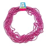 メタリックピンクネックレス – 12 per pack
