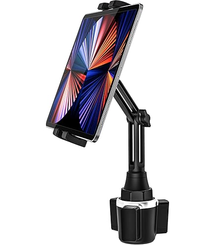 EXSHOW Security Motorcycle Tablet Mount, [W/Lock & Key] Anti-Theft All Metal Tablet Holder For Bike, UTV, ATV, Forklift, Adjustable Arm Handlebar Clamp For IPad Pro Air, Tab, Surface Go,9-14" Devices - View #9