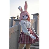 着ぐるみ　kigurumi ファースーツ水色 マスク　コスプレ　コスチューム ケモノ 着ぐるみ コスプレ ファースーツ マスク fursuit 水色
