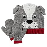 カーターズ Carter's 防寒 ニット帽子 & 手袋 男の子 セット95％アクリル 5% ポリウレタン Dog Hat & Mitten Set 0-9M (55-72cm) [並行輸入品]