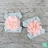 【Tomorrow and Everyday】 ベビー キッズ フットバンド フットサンダル 足用アクセサリー （シフォンフラワー） 記念日 誕生日 ハーフバースデー 出産祝い ハロウィン