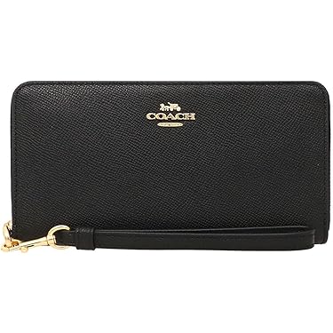 【ほぼ未使用】極美品　COACH長財布　ストラップ付き　ブラック　レザー コーチ COACH 財布 （ブラック） -ファッション通販 FASHION WALKER