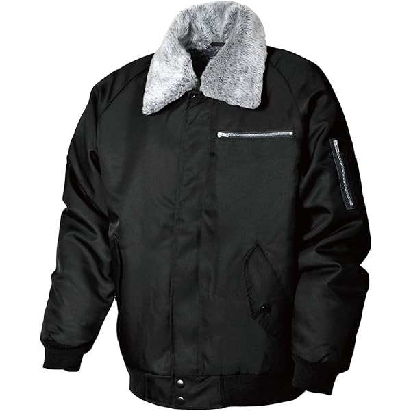 Amazon | 1777 SANDAN鳶 L 06:ブラック パイロットジャンパー