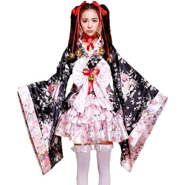 ロリータ　洋服　浴衣　メイド　ミニ浴衣　浴衣ドレス　かわいい　お祭り 楽天市場】浴衣 ドレス 可愛い 女の子 和風ロリータ ワンピース