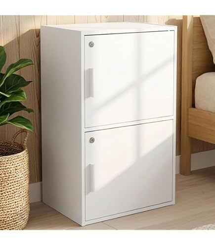 Amazon｜seathetars 鍵付き ボックス 2段 収納 おしゃれ キャビネット