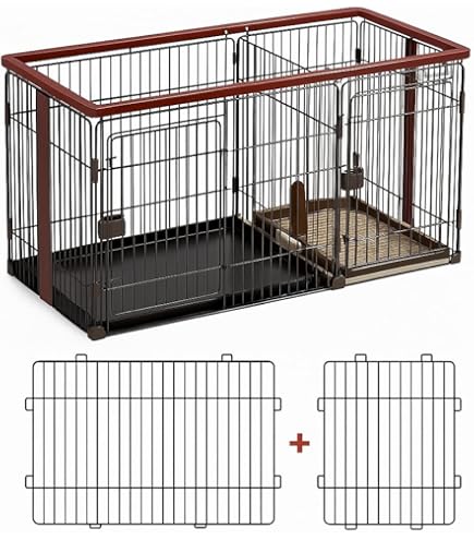 Amazon.co.jp: Yobuisg 小型犬用ゲージ 犬用ゲージ トイレ別 犬 ゲージ