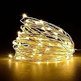 200LEDs 66ft LED Solar String Lights Copper Wire Rope Lights for Gardens Christmas Holiday Wedding P