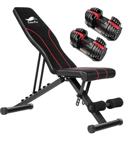 Amazon | 商品 トレーニングベンチ＋可変式 ダンベル 24kg