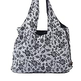 NeoConcept ショッピング トートバッグ 白い 正方形 弁当 綿 花の枝 カジュアル 高さ46cm 幅28cm厚さ10cm