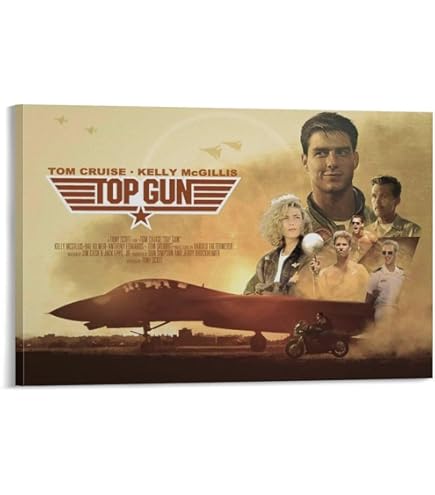 Amazon.co.jp: 【フレーム付-黒-】 映画ポスター トップガン