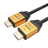 HORIC イーサネット対応ハイスピードHDMIケーブル 1.0m 3D 4KX2K解像度 フルHD 対応 金メッキ端子 HDM10-881GD