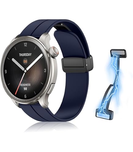 Amazon.co.jp: [RicYeel] 22mm 磁気付き シリコンバンド Amazfit 