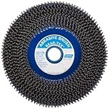 Norton Bear-Tex Non-Woven Wire Wheel Brush, Round Shank, Silicon Carbide, Full Twist Knotted, 7 Diam