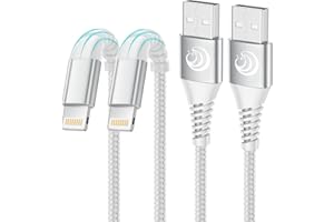 Lightning Cable 2m 2pack, Aioneus iPhone Charging Cable MFi Certified USB A to Lightning Cable iPhone Charger Cable Fast Charging Compatible with iPhone 14 13 12 11 Pro Max Mini XS XR X 8 7 Plus iPad