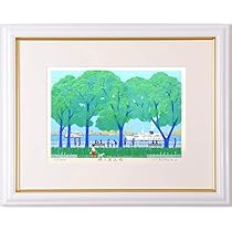 吉岡浩太郎 水都の風シルクスクリーン 風景画 海 絵画 風景画 横浜ベイブリッジ 版画 シルクスクリーン 吉岡