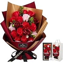 Amazon｜ソープフラワー花束 母の日プレゼント， 誕生日プレゼント