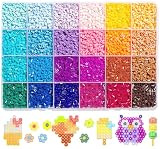 アイロンビーズ 24色セット 2.6mm 約12000粒 DIY手芸 作成キット 誕生日プレゼント (B)