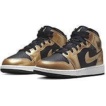 【新品 未使用】ナイキ エアジョーダン 1 MID ブラック/メタリックゴールド Nike Air Jordan 1 Mid 