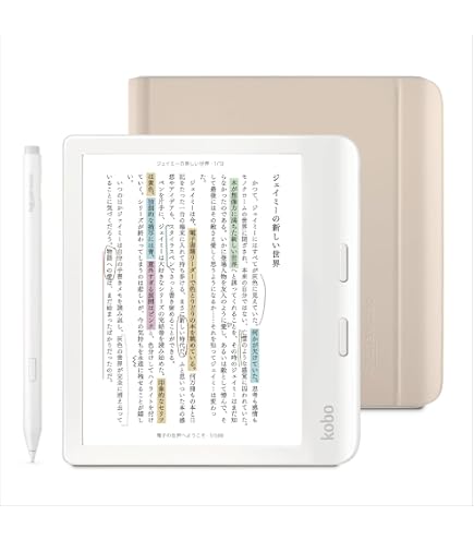 【かなり美品】 Kobo Libra colour 本体、ケース、スタイラスペン Amazon.co.jp: 【セット品】 Kobo Libra Colour ホワイト ＋ Kobo