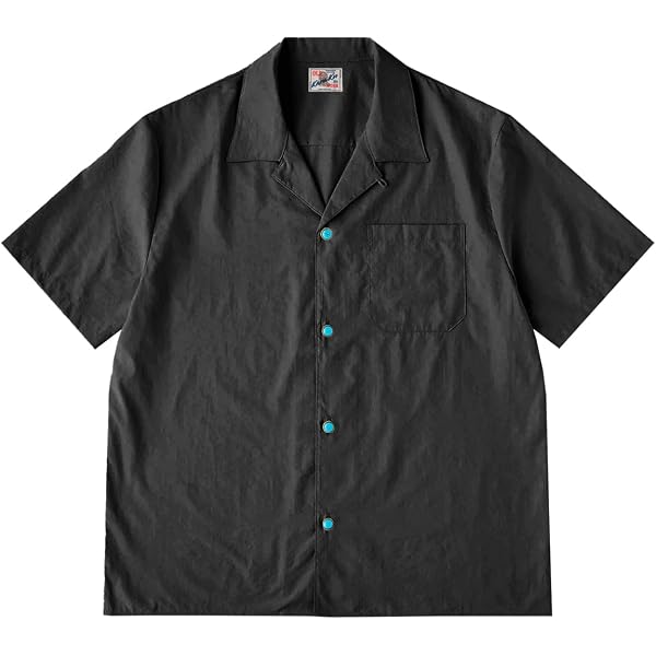 Amazon.co.jp: [karaku] メンズ シャツ 半袖 夏服 ゆる 開襟シャツ