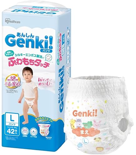 Amazon.co.jp: 王子ネピア ネピアGenki!パンツ L 44枚 : ベビー