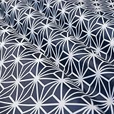 アストロ 生地 1×1.5m ネイビー 麻の葉柄 ポリエステル 布 手芸 ハンドメイド 手作り DIY カットクロス 822-27 大判