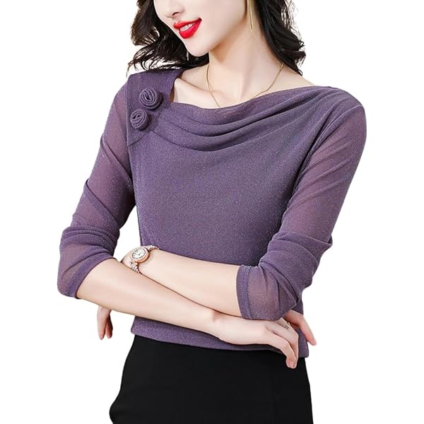 Amazon.co.jp: [RIKOUZY] 社交ダンス トップス プリント フリル襟