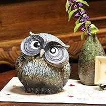 ふくろう 置物 一輪挿し 夢楽窯 織部 MURAKU 梟 フクロウ Amazon.co.jp: 信楽焼 首かしげ(青)【fu-0134】 ふくろう 梟